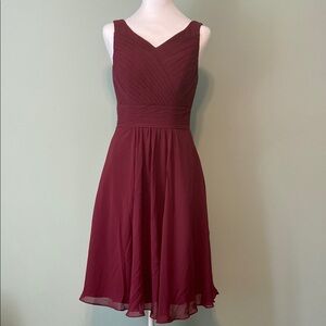 Azazie Grace in Cabernet size A2